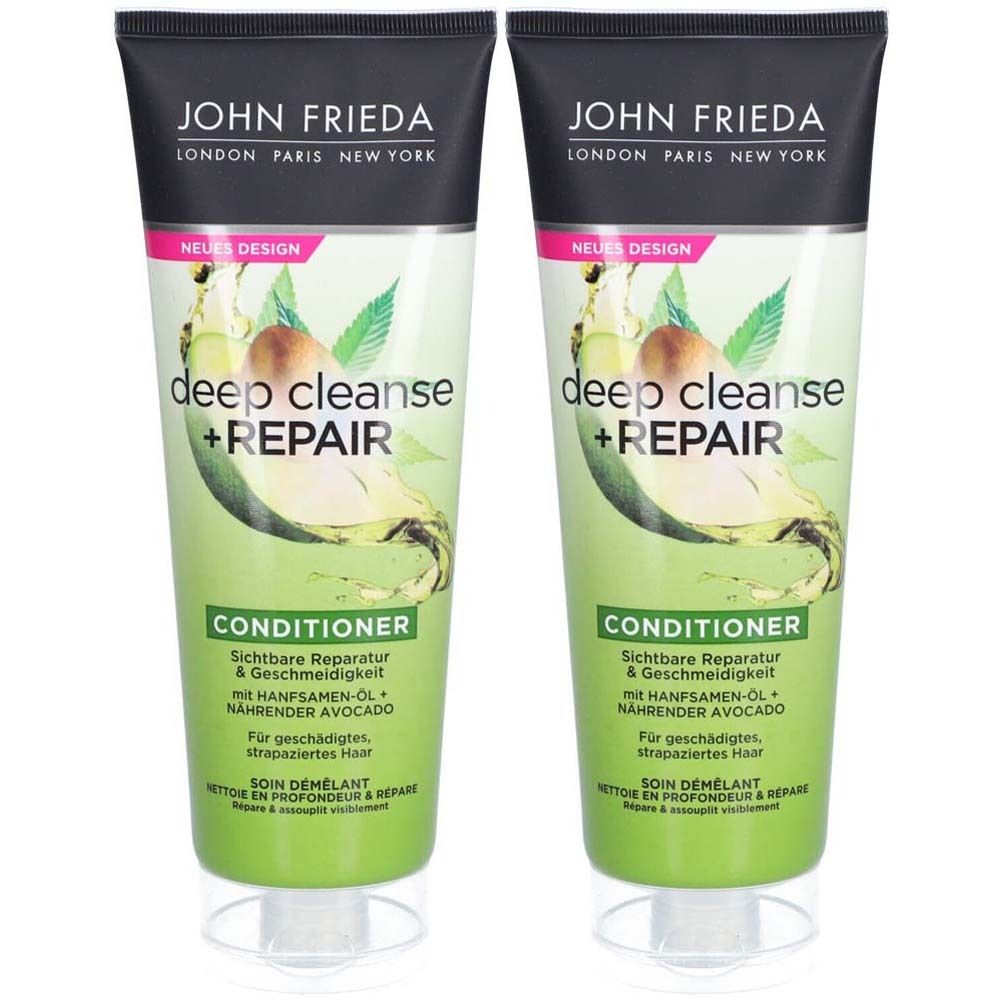John Frieda Nettoyage en profondeur + Après-shampoing réparateur
