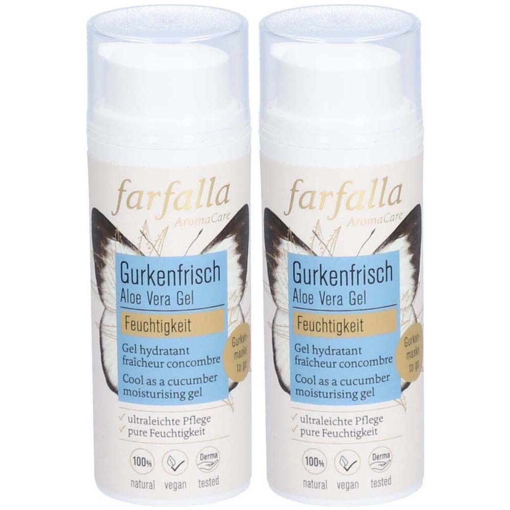 farfalla Aloe Vera, Frisches Feuchtigkeitsgel Gurke