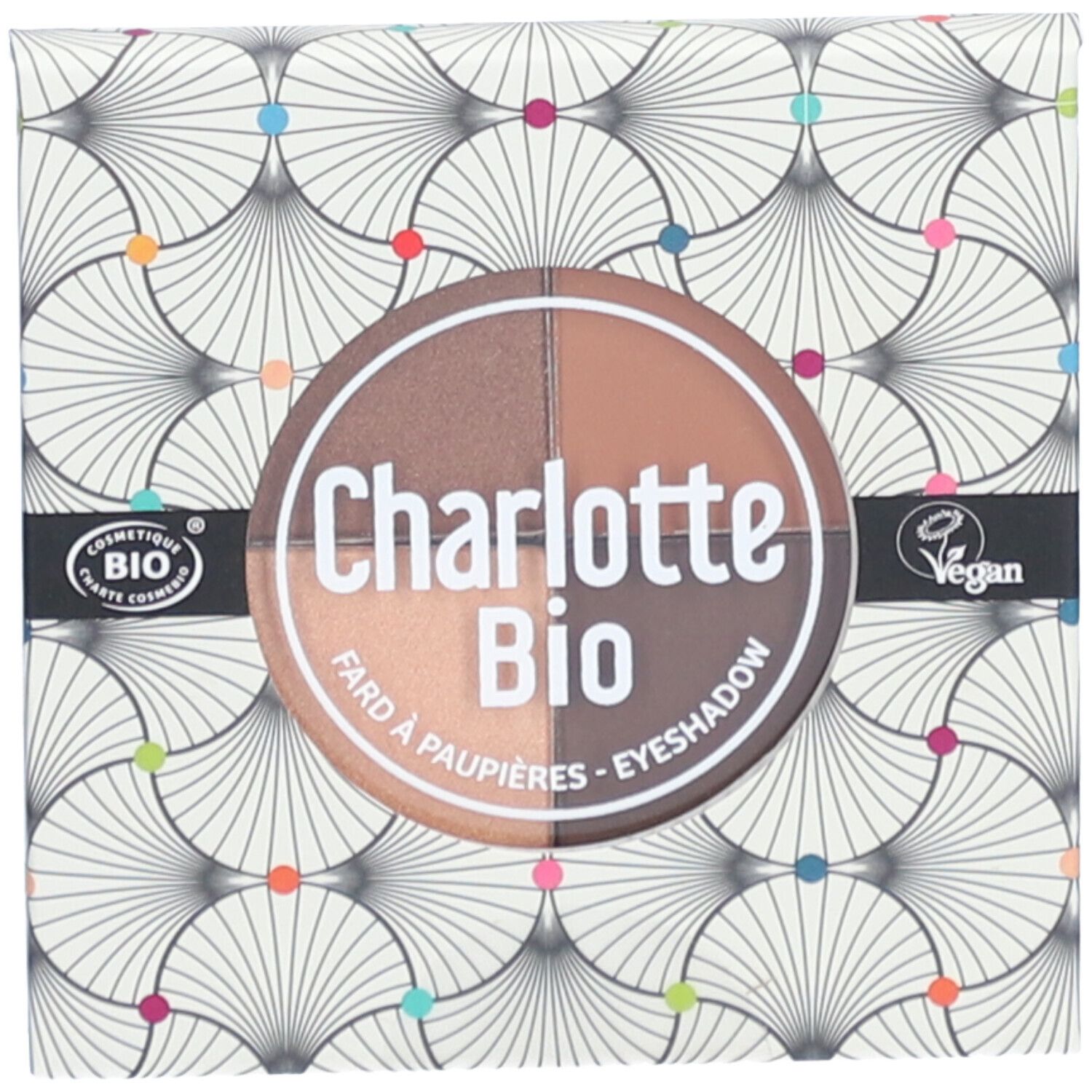 Charlotte Bio La palette de 4 fards à paupières BIO - Nude Brun