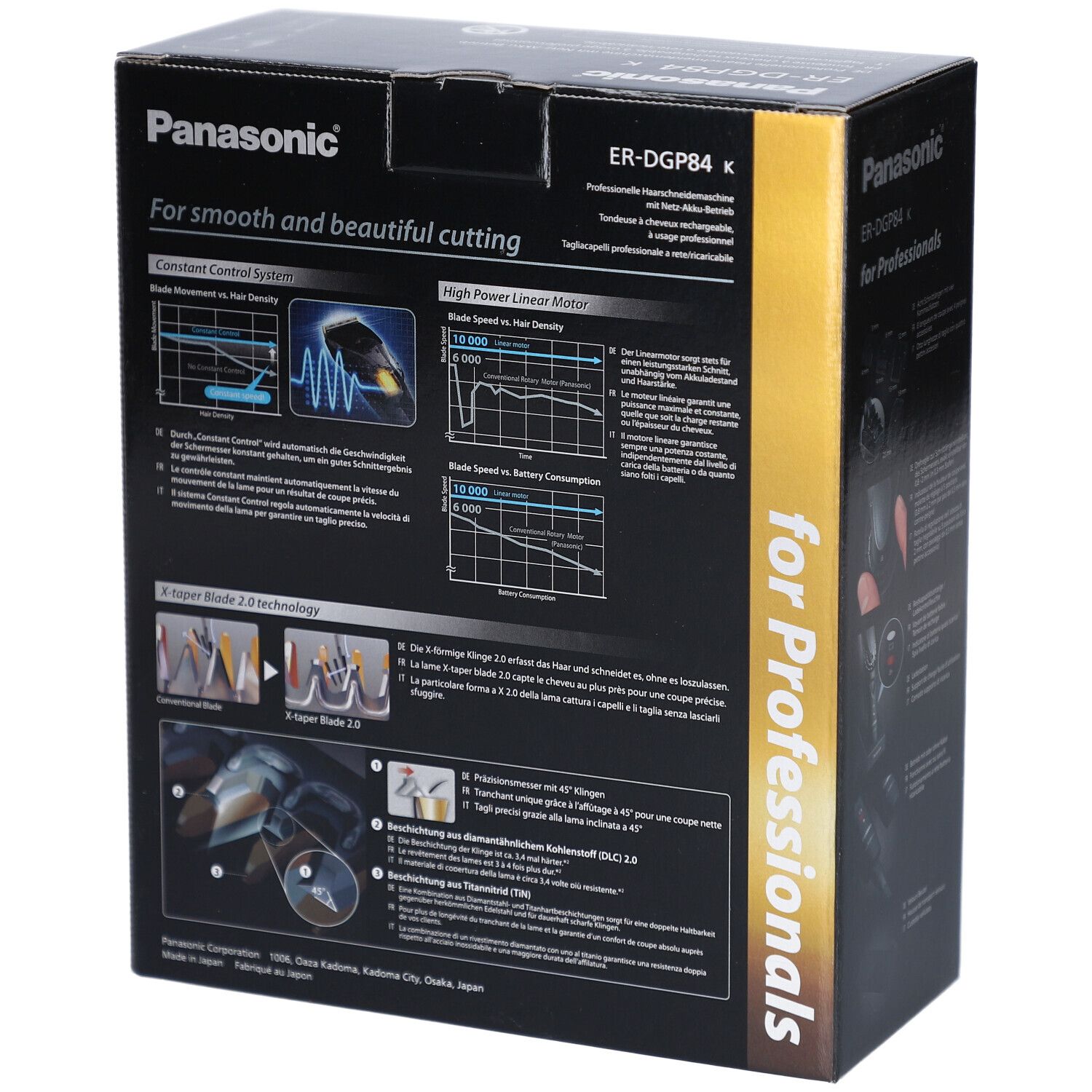 Panasonic ER-DGP84 K Professioneller Haarschneider 0,8–2,0 mm