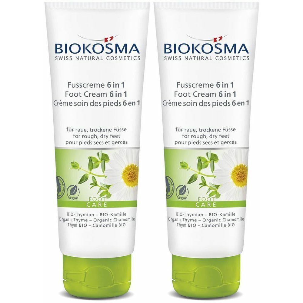 Biokosma Crème pour les pieds 6 en 1