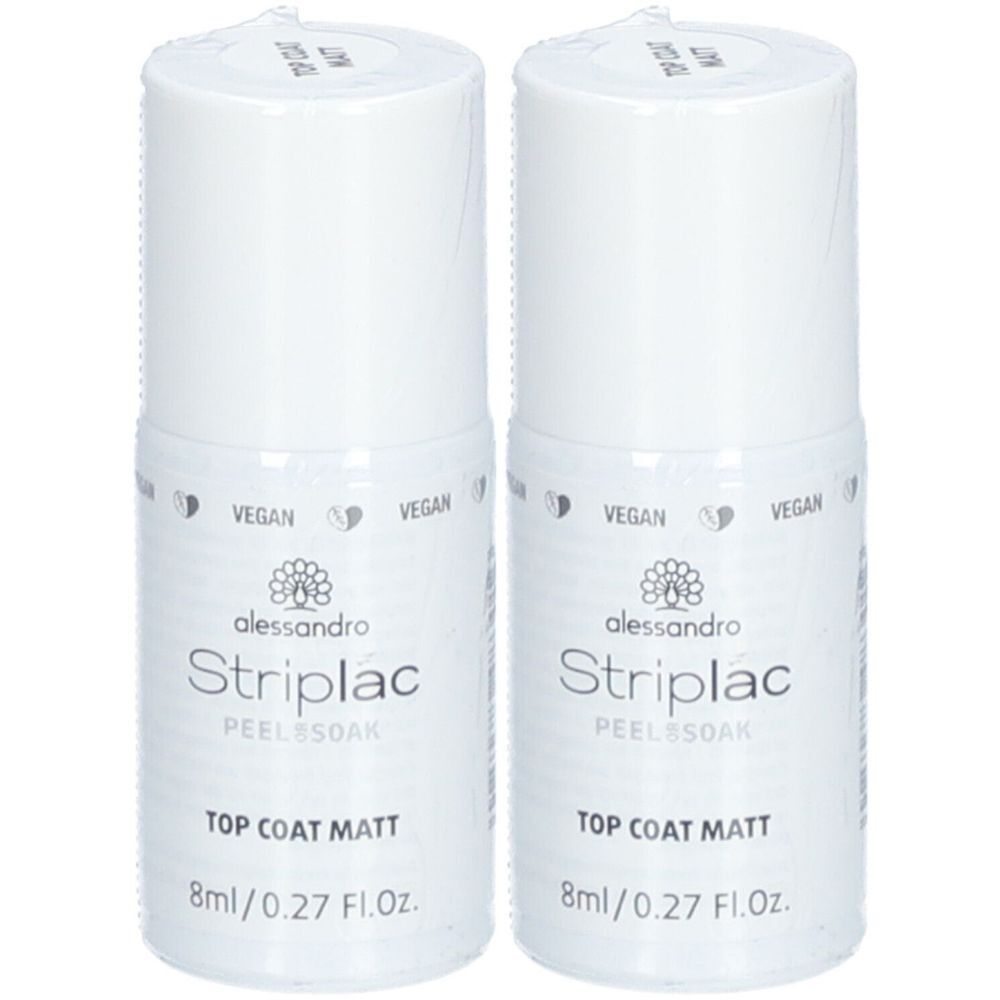 Alessandro Striplac Végan - Peel or Soak - Top Coat Mat