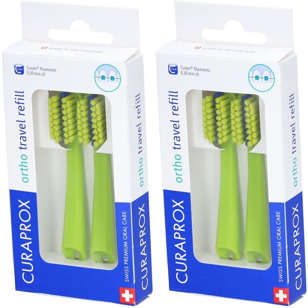 Curaprox CS 5460 Travel Set Ortho Recharge Verte