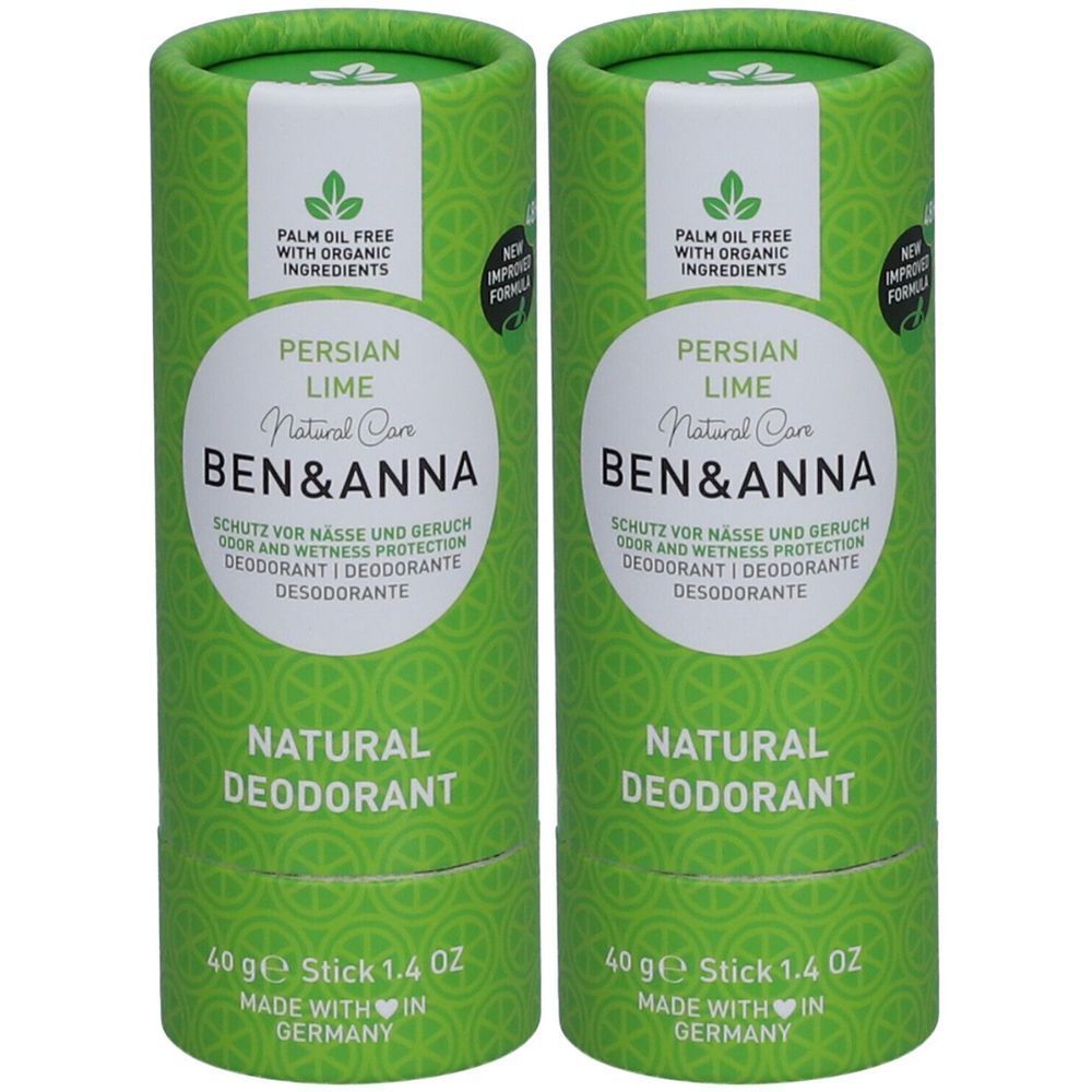 Ben&Anna Déodorant Naturel en stick - Citron Vert de Perse