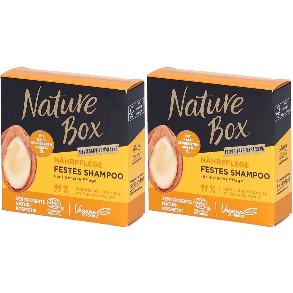 Nature BOX shampooing solide soin nutritif argan