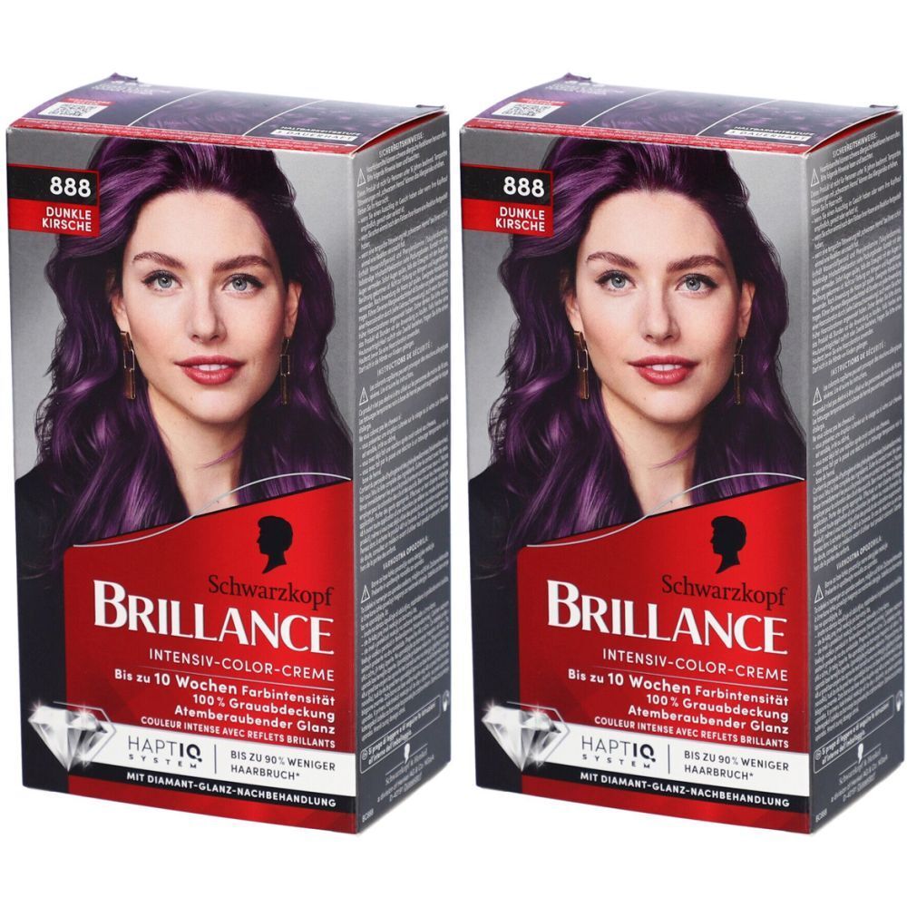 Schwarzkopf Brillance - Teinture capillaire 888 Cerise foncé