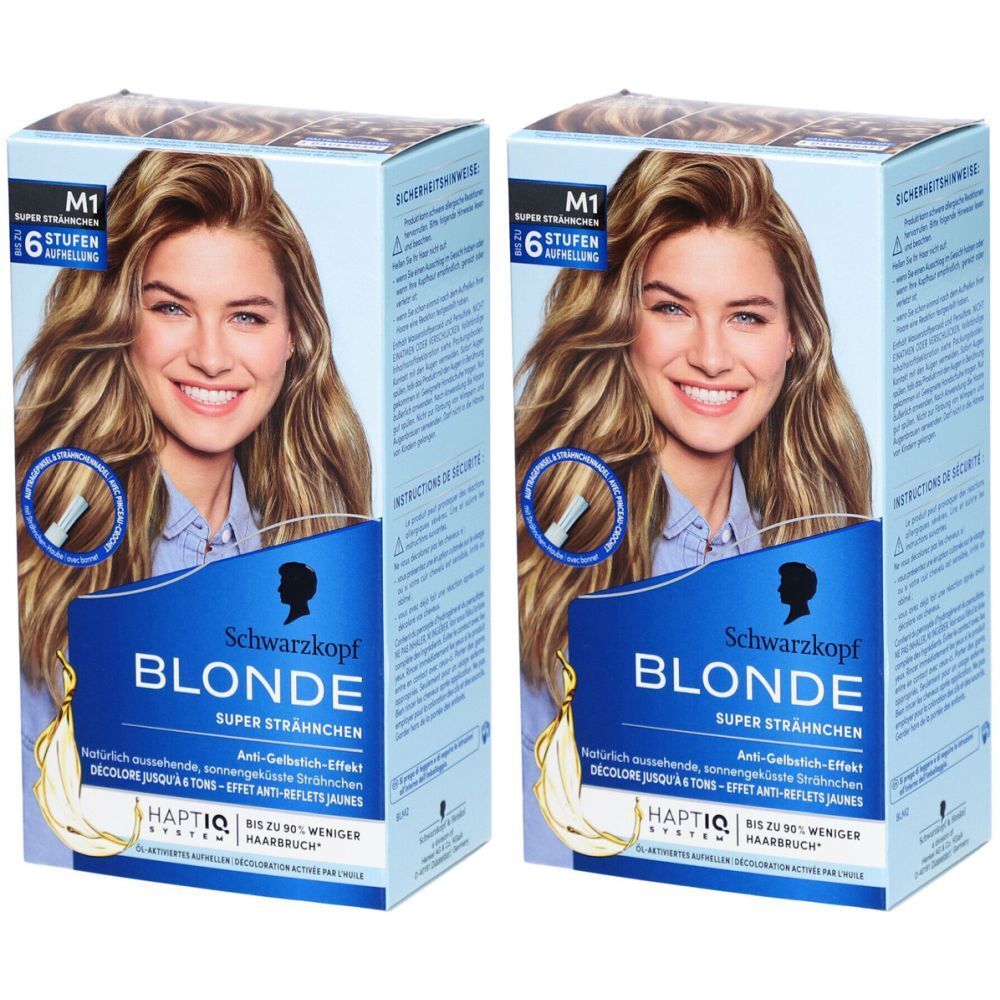 Tête Noire Blonde M1 Super mèches