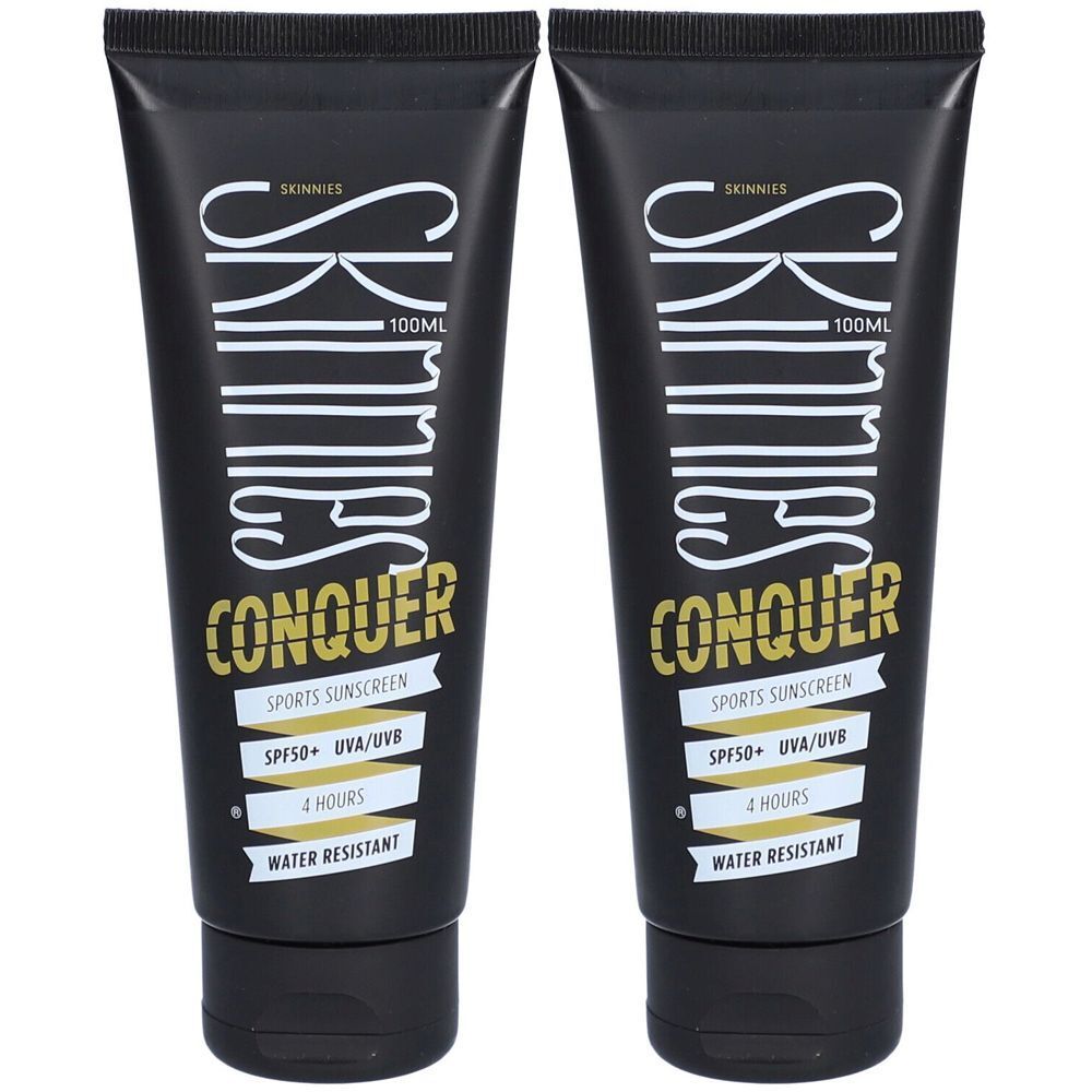 Skinnies Conquer Crème solère pour le sport Spf50+ Résistant à l'eau