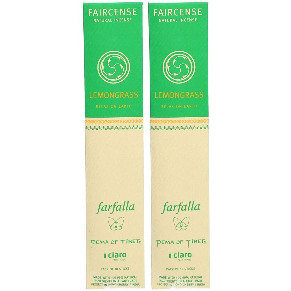 Farfalla Faircense Batons d'Encens Lemongrass Relax On Earth