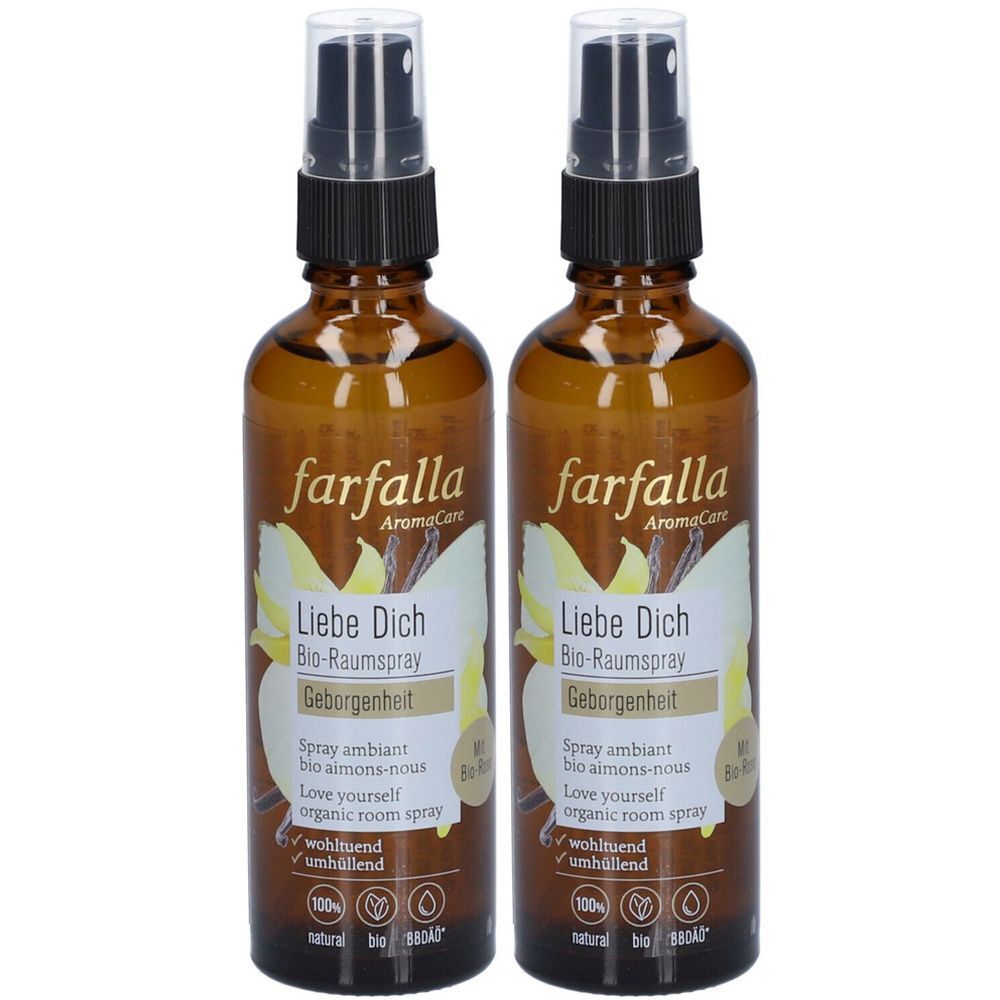 Farfalla Spray d'intérieur Aimons-nous à la rose bio