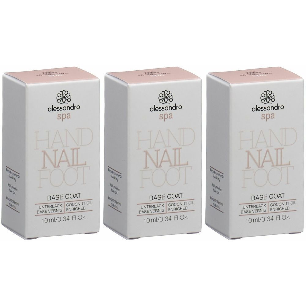 Alessandro SPA Base vernis à ongles enrichi à l'huile de coco
