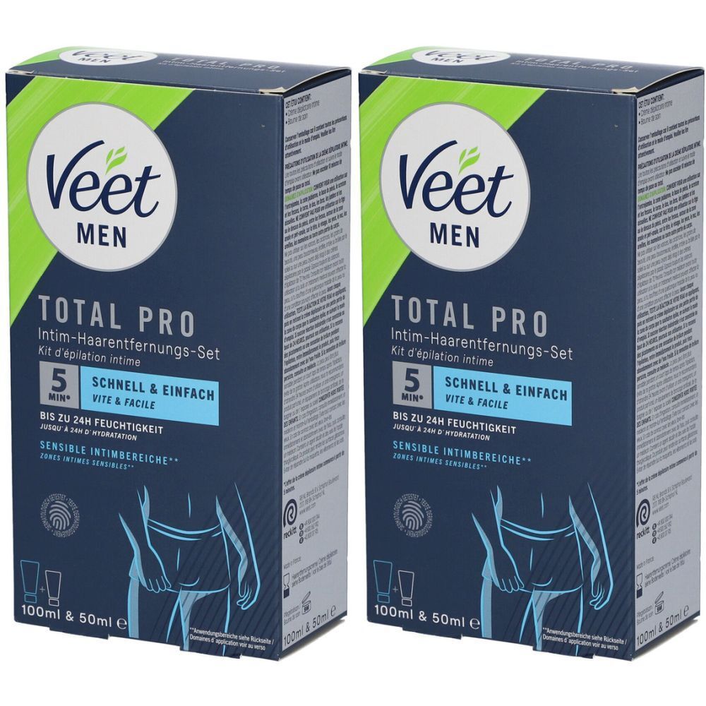 Veet Men Total Pro Kit d'épilation intime