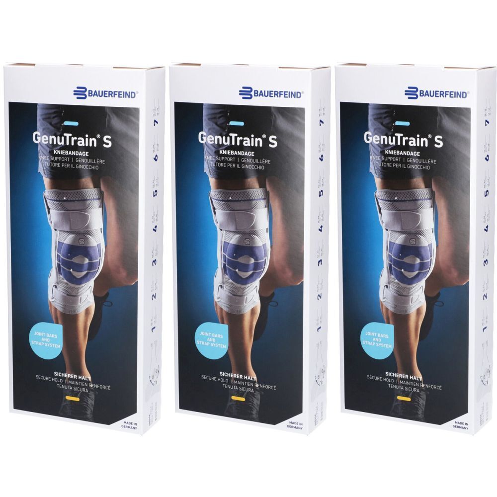 Bauerfeind Genutrain S Orthèse de genou Taille 4 droit