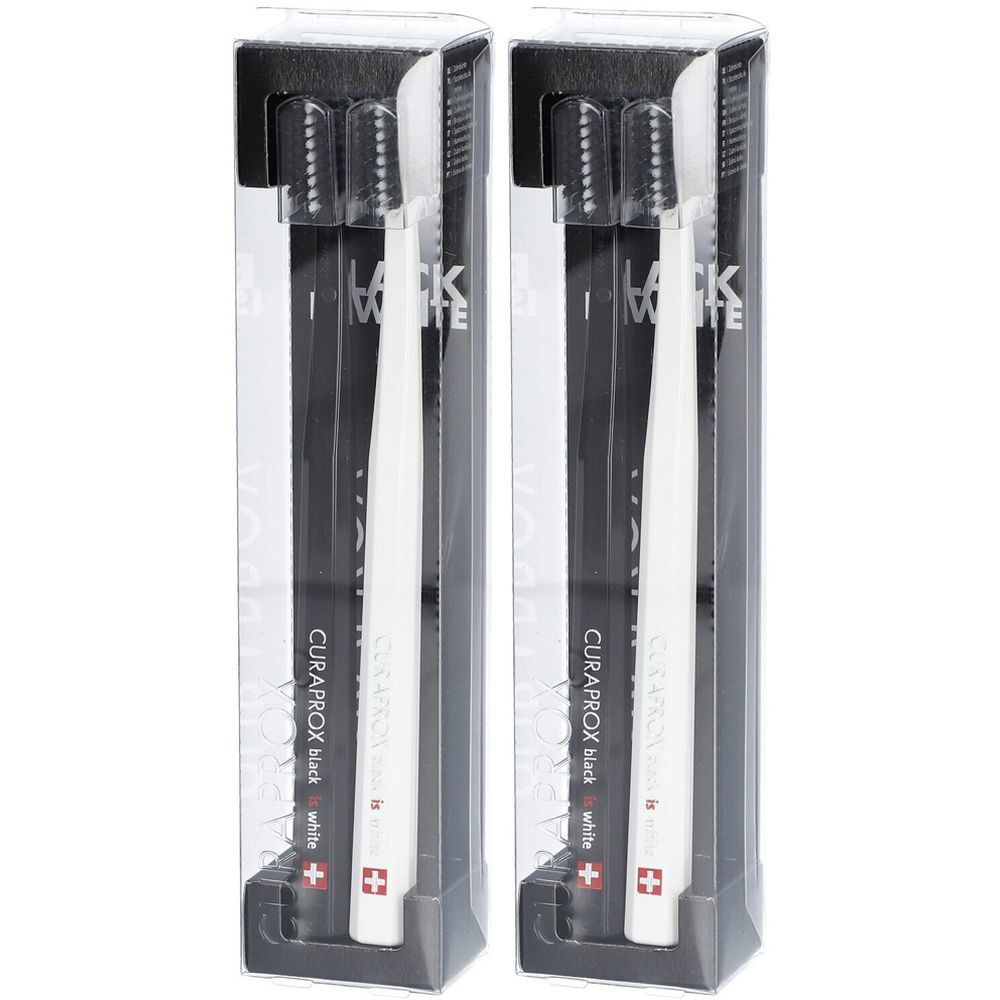 Curaprox Weiß ist schwarz brosses à dents x2