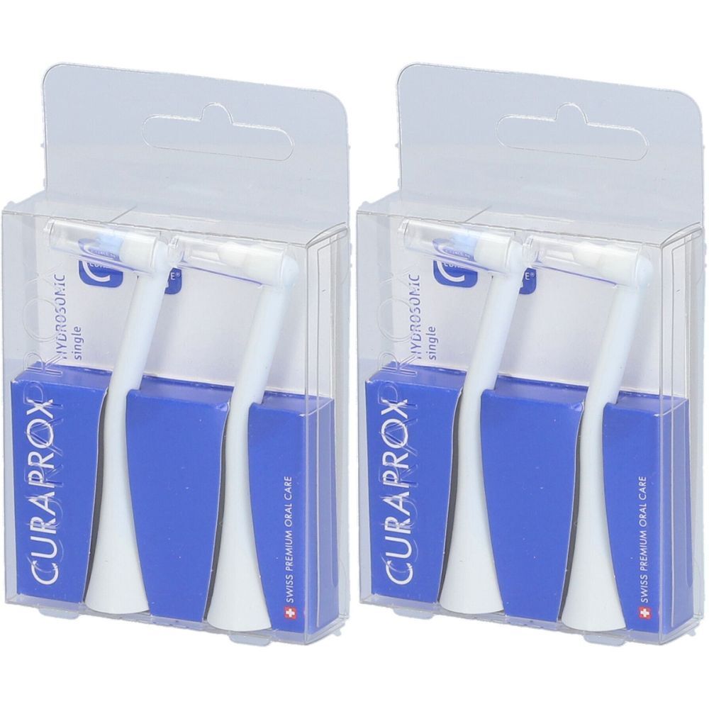 Curaprox Hydrosonic Single 2 têtes de brosses à dents