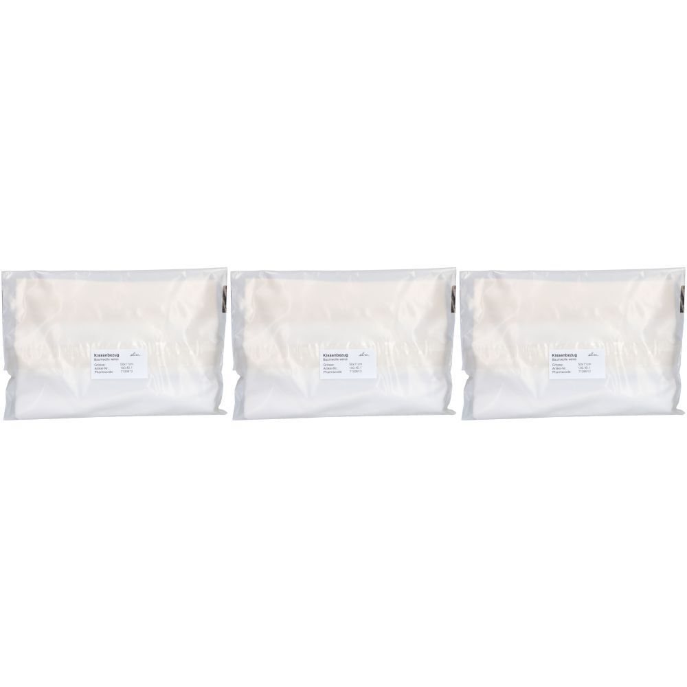 Elsa Anatomischer Kopfkissenbezug 50 x 11 cm Baumwolle Weiß