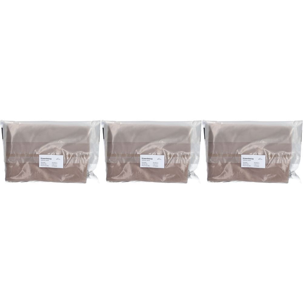 Elsa Kissenbezug 30 x 40 cm Samt Sand