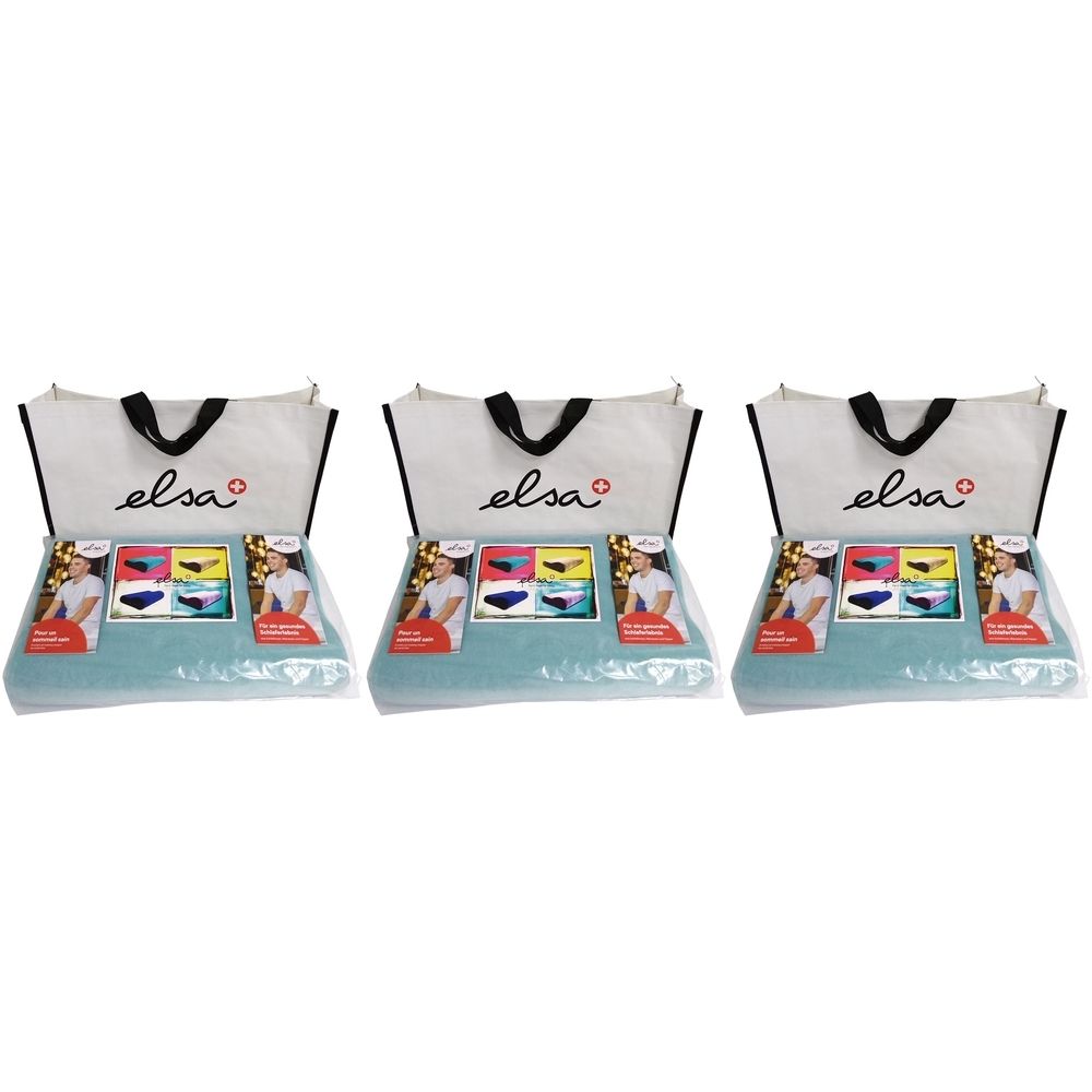 Elsa Nackenkissen 50 x 11 cm Bezug Velours Hellblau