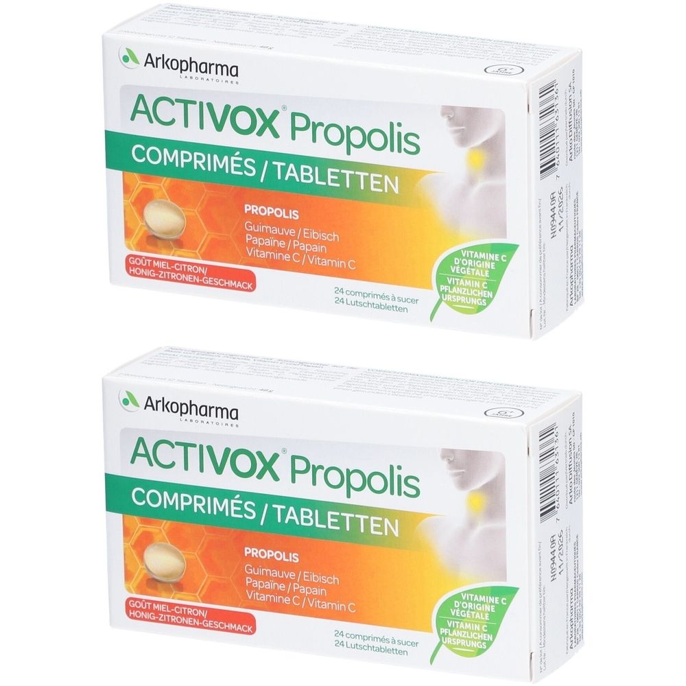 Activox Propolis Honig-Zitronen Lutschtabl 24 Stk x2 2x24 St Filmdragees