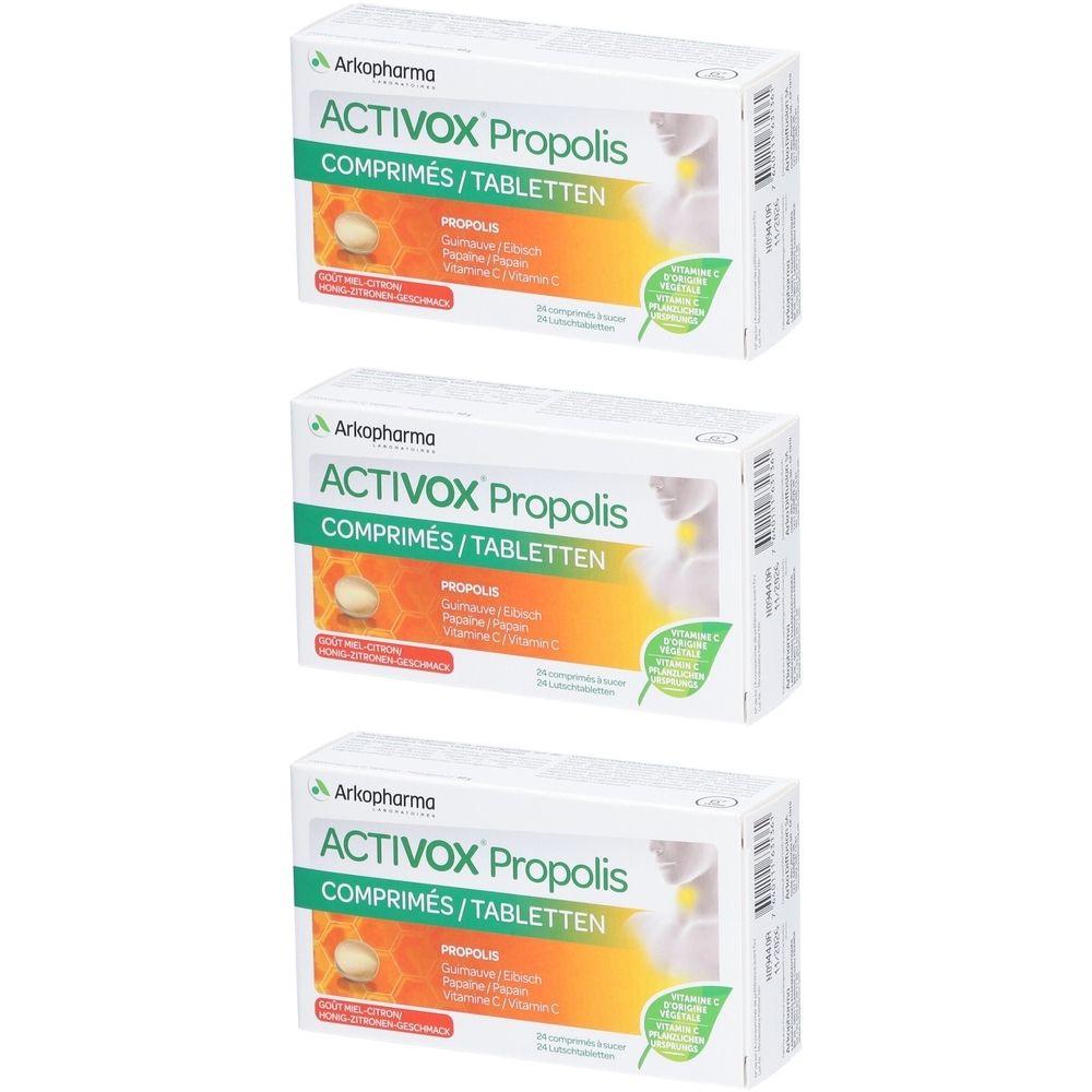 Activox Propolis Honig-Zitronen Lutschtabl 24 Stk x3 3x24 St Filmdragees
