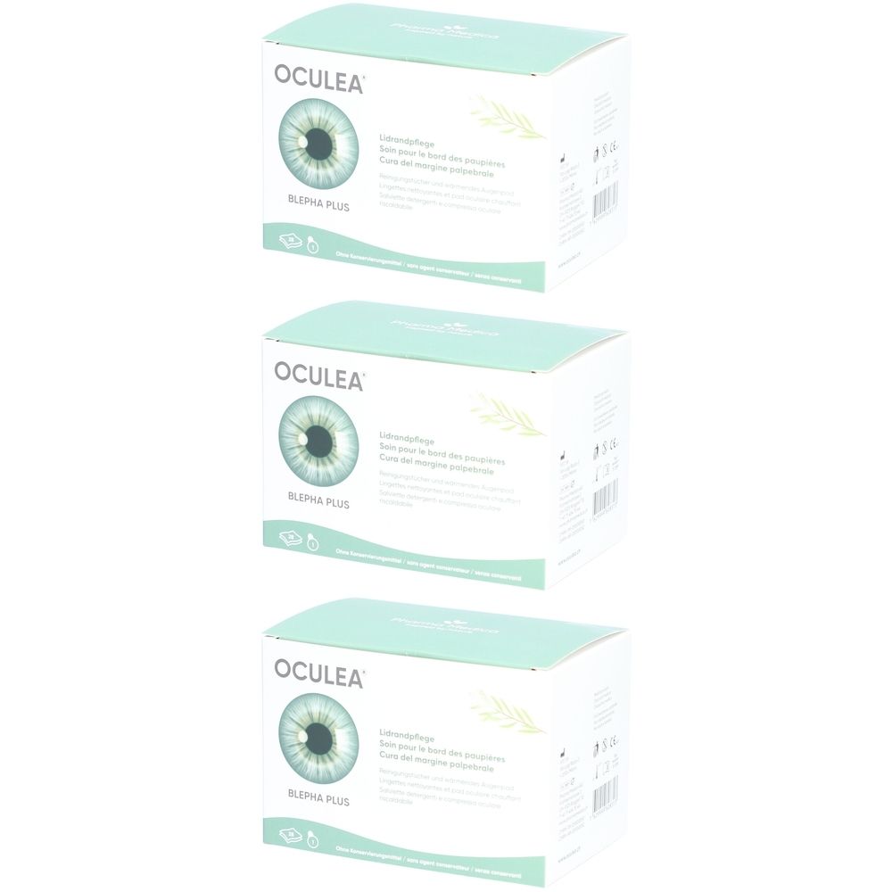 Oculea Blepha Plus 28 Reinigungstücher + 1 Reinigungspad x3 3x1 St Augentropfen