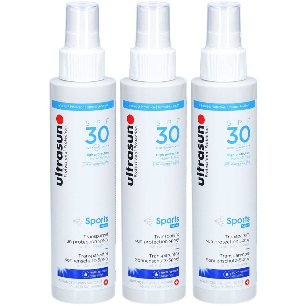 Ultrasun Sport Spray solaire transparent SPF 30
