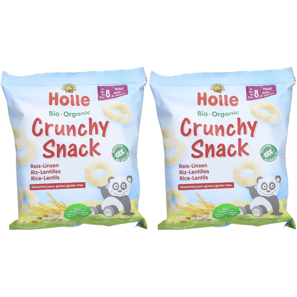 Holle Bio Kinder Knuspersnack Reis-Linsen x2 2x25 g Futter