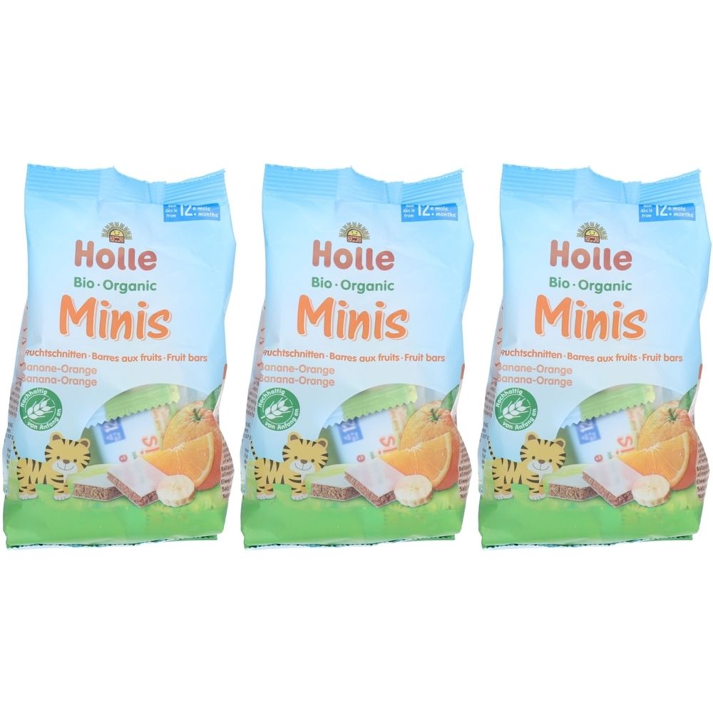 Holle Minis Fruchtriegel Banane-Orange bio x3 3x100 g