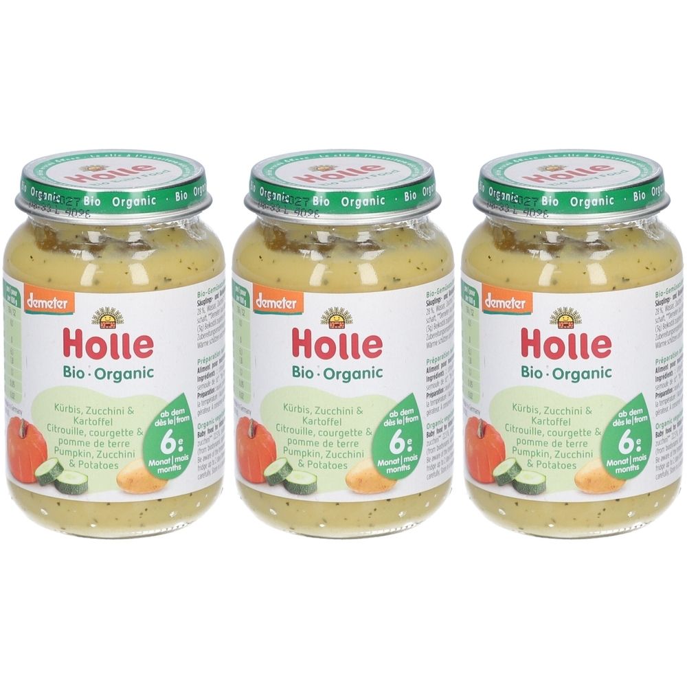 Holle Apfel und Banane mit Dinkel x3 3x190 g Set