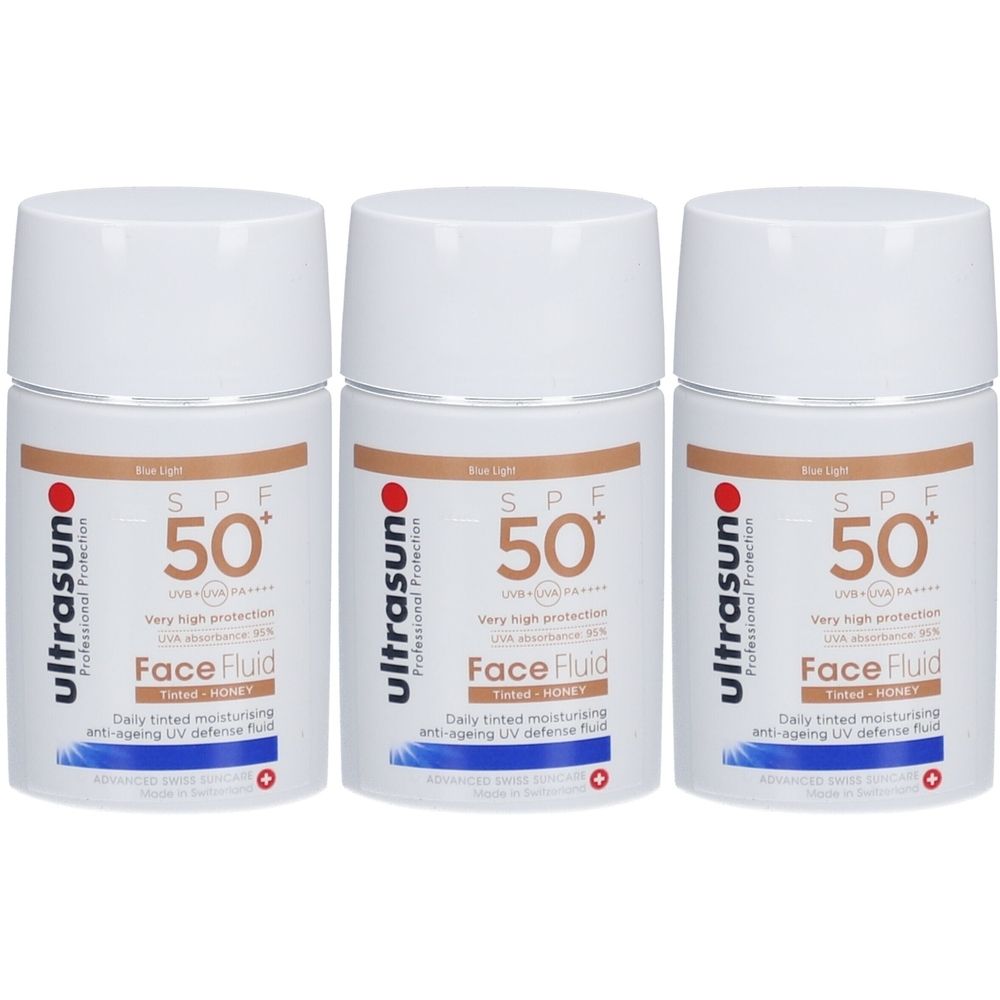 ultrasun Getöntes Gesichtsfluid Honey Spf50+