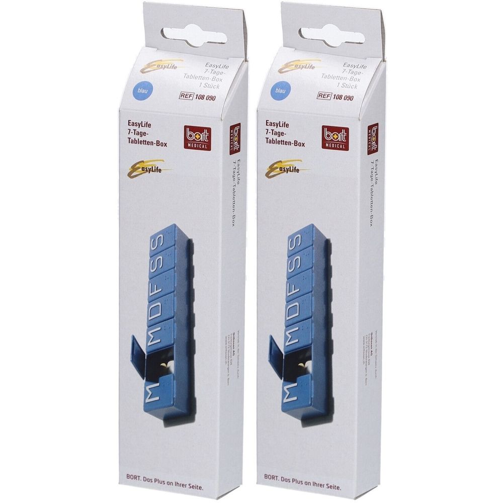 Bort EasyLife® Pillendose 7 Tage blau