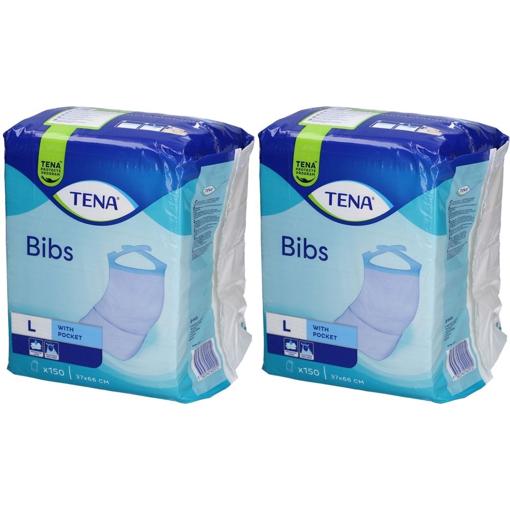 Tena Bib Einweg-Lätzchen für Erwachsene M/L 37 x 68 cm