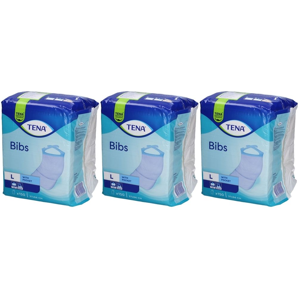Tena Bib Einweg-Lätzchen für Erwachsene M/L 37 x 68 cm