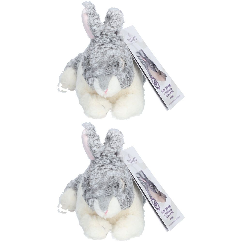 Warmies® Wärme-Kuscheltier Kaninchen grau-beige