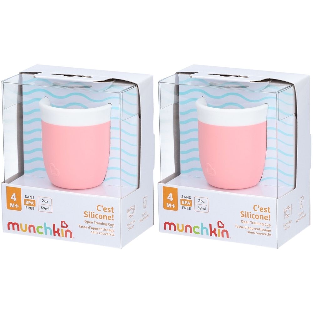 Munchkin C'est Silicone! Tasse 59ml 4M+ o Deckel x2 2x1 St