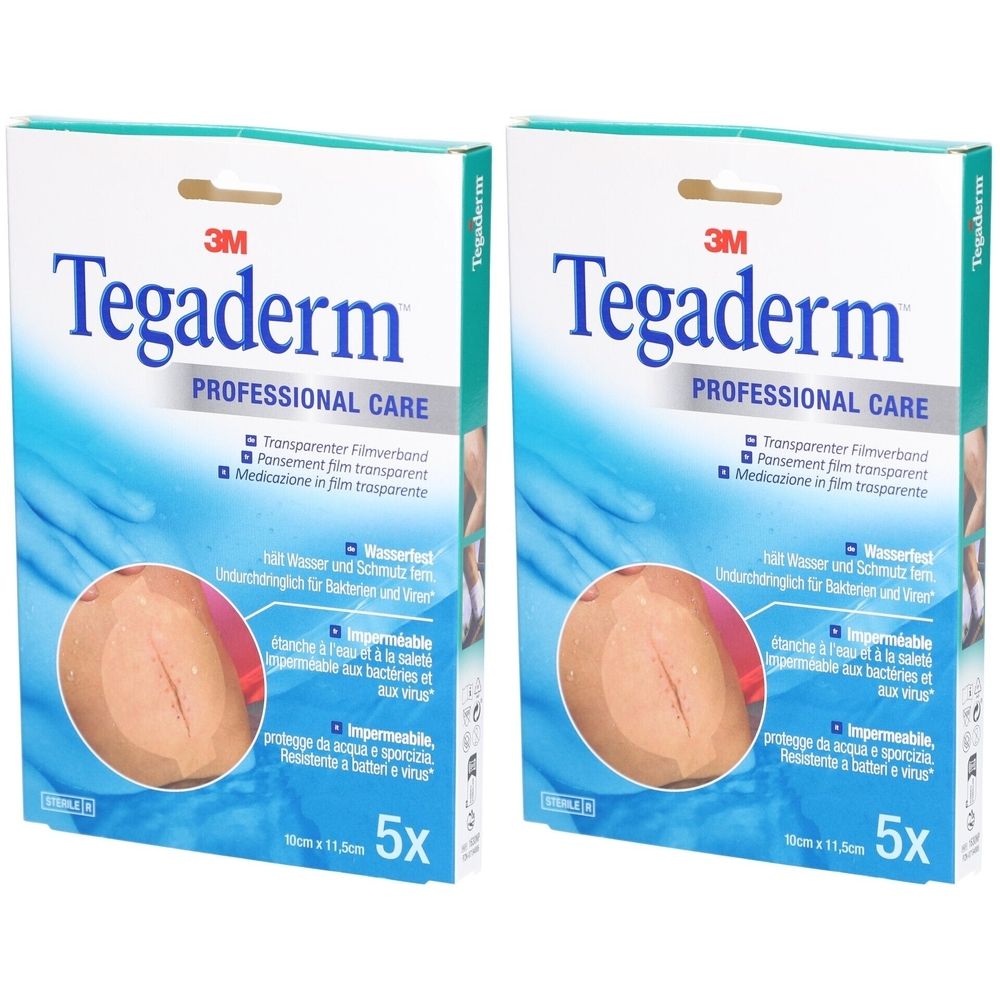 3M Tegaderm Transparentes Folienpflaster 10 x 11,5 cm