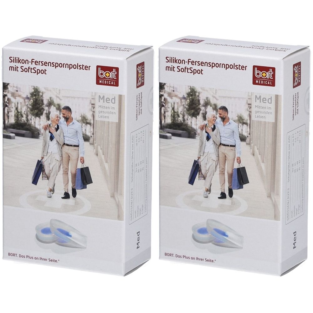 Bort Silikon-Fersenspornpolster mit SoftSpot Gr. L