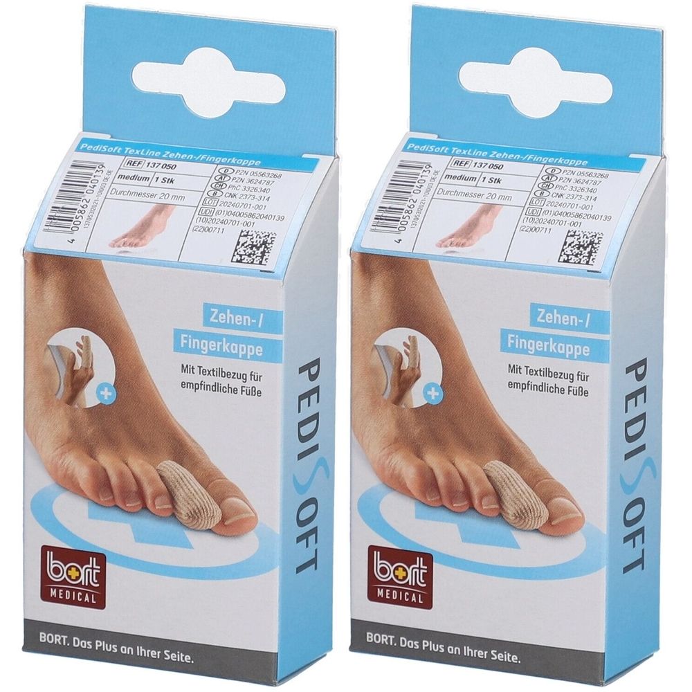 Bort PediSoft TexLine Zehen-/Fingerkappe Medium