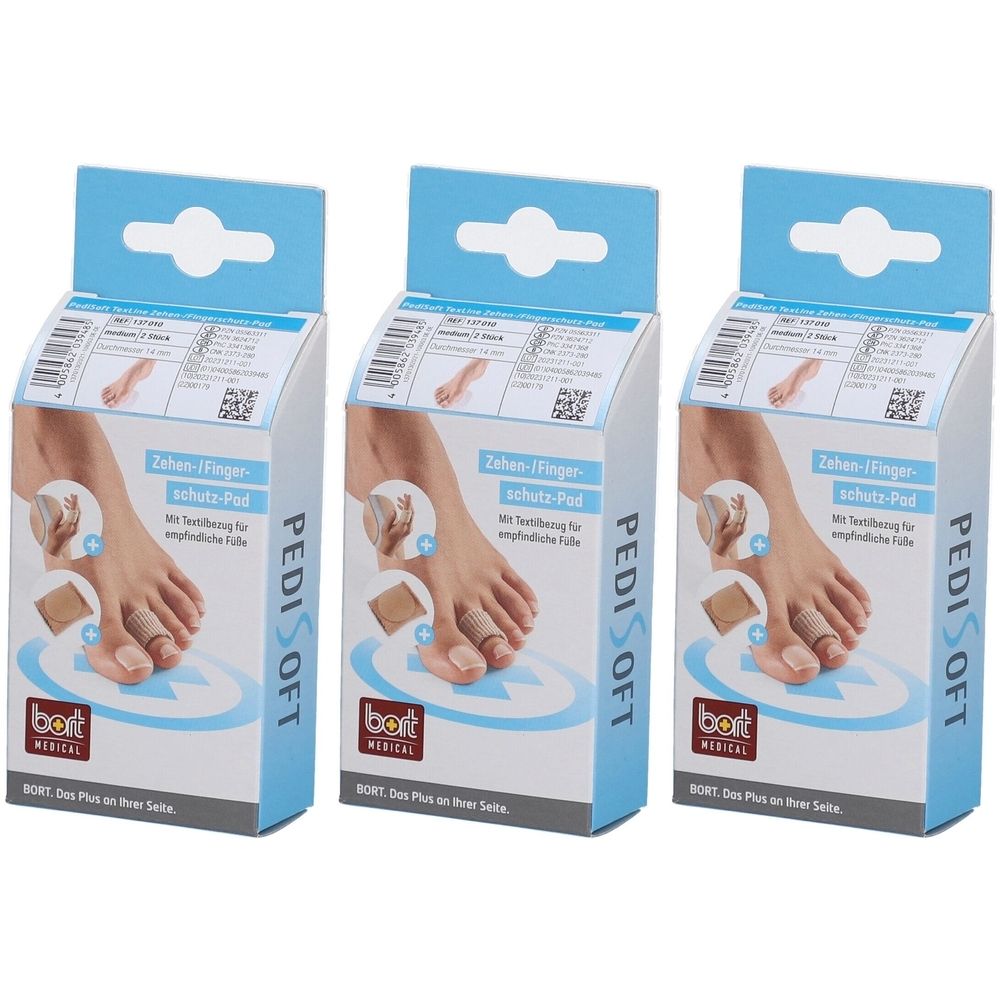 Bort PediSoft TexLine Zehen-/Fingerschutz-Pad Medium