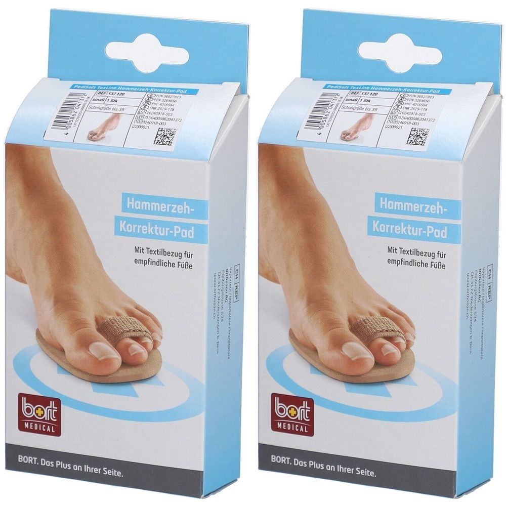 Bort PediSoft® TexLine Hammerzeh-Korrektur-Pad Gr. S