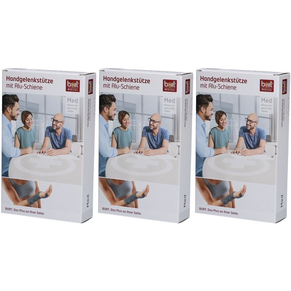 Bort Handgelenkstütze mit Alu-Schiene rechts Gr. S schwarz