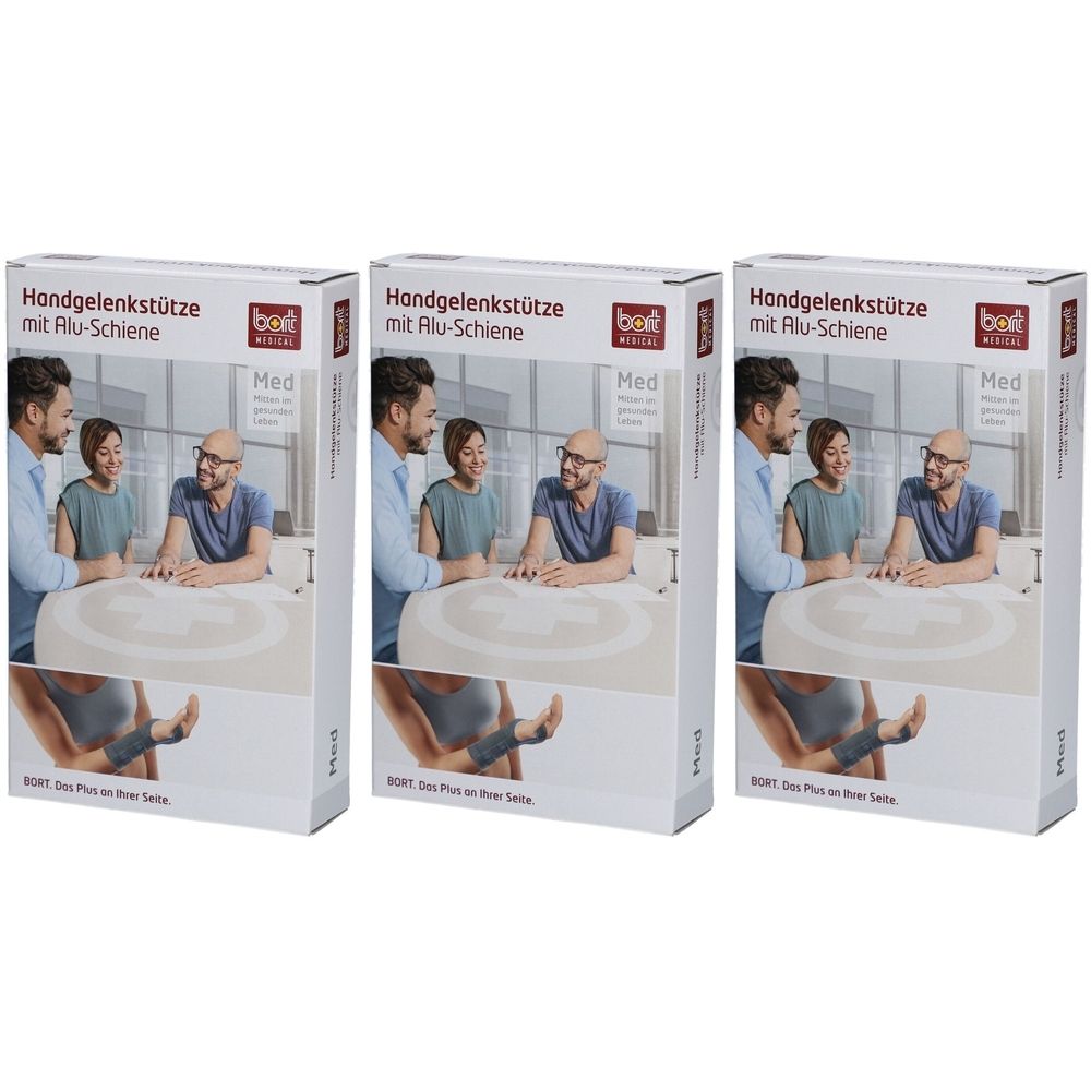 Bort Handgelenkstütze mit Alu-Schiene (Medianus-Schiene) rechts