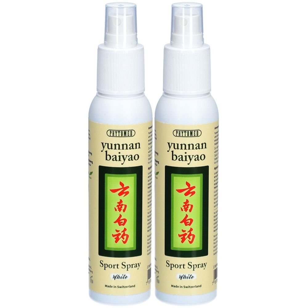 Phytomed Yunnan Baiyao Sport Spray White 100 ml x2 2x100