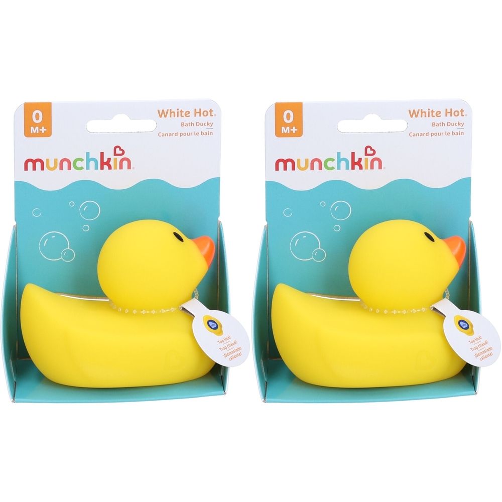 Munchkin White Hot Badeente m Wärme-Anzeige x2 2x1 St Thermometer 