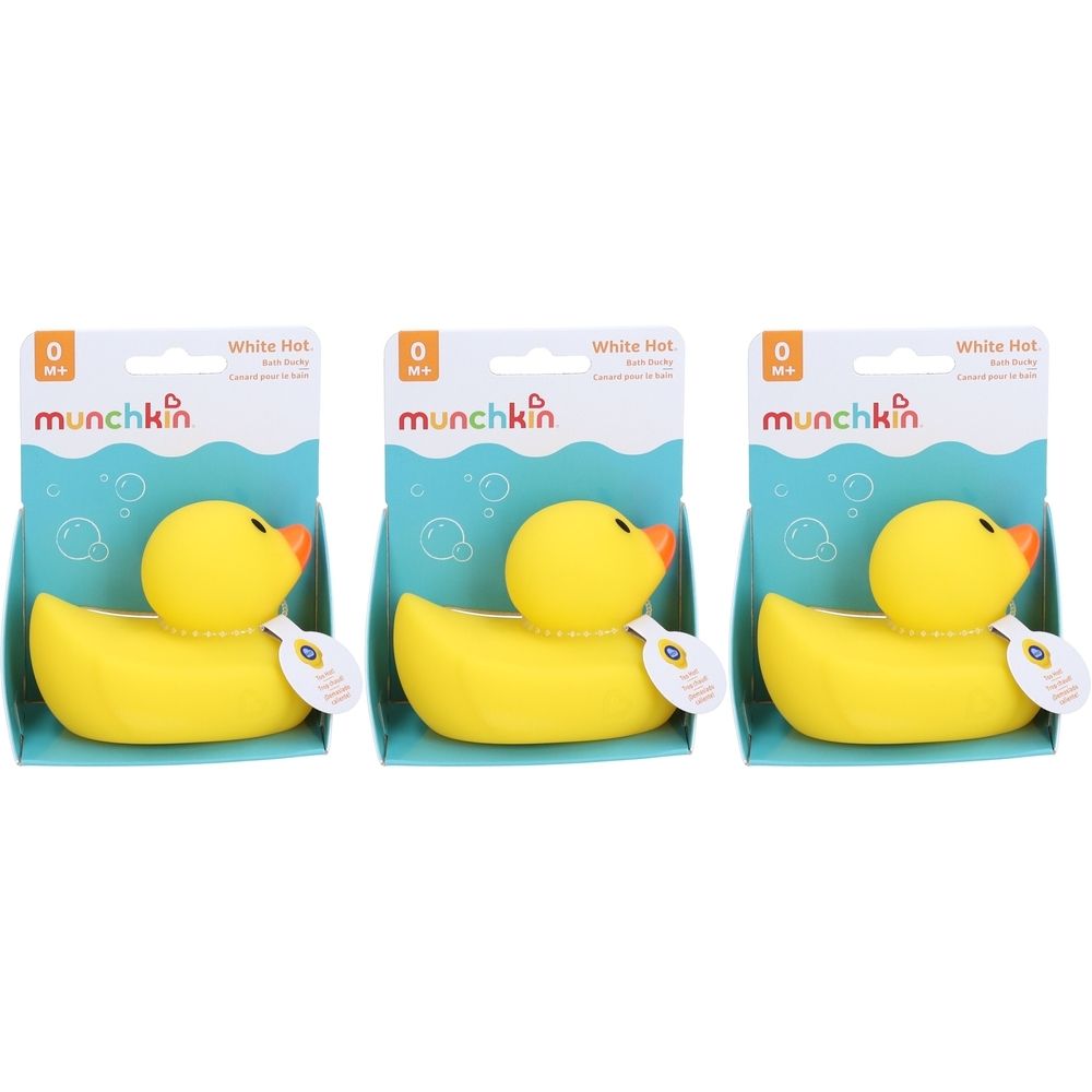 Munchkin White Hot Badeente m Wärme-Anzeige x3 3x1 St Thermometer