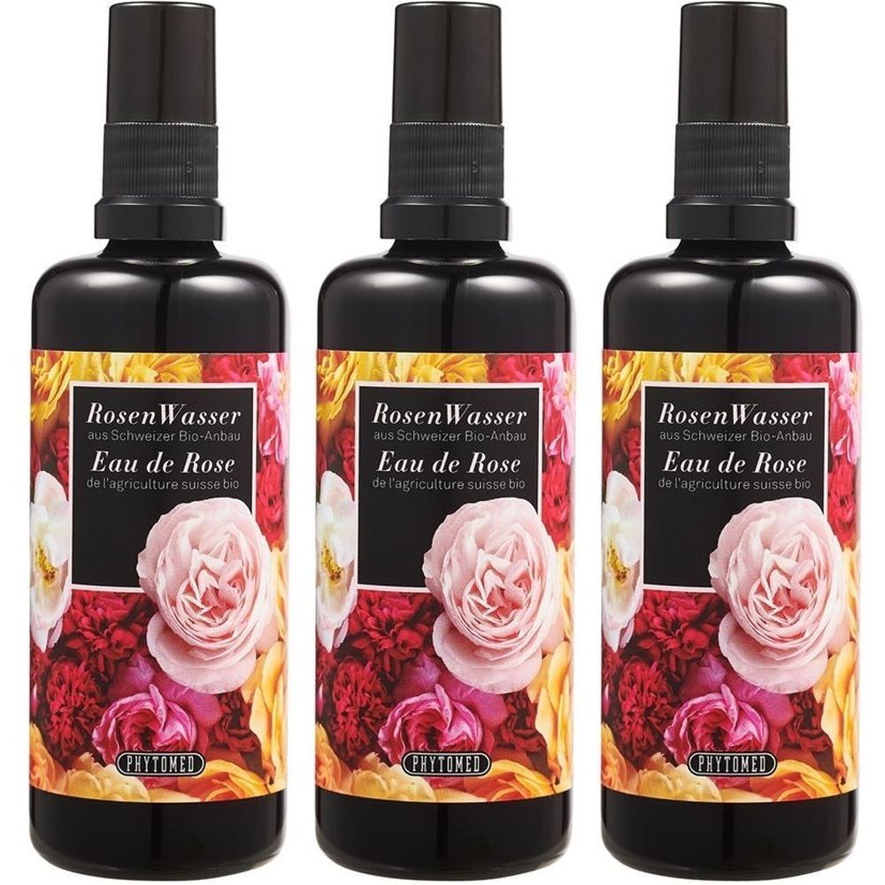 Phytomed Rosenwasser Schweizer Bio-Anbau 100 ml x3 3x100 Spray