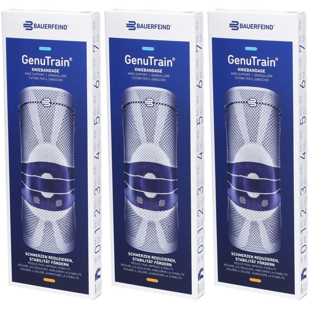 Bauerfeind® GenuTrain Aktiv-, Patella- und Bandkniebandage Gr. 1 Beige