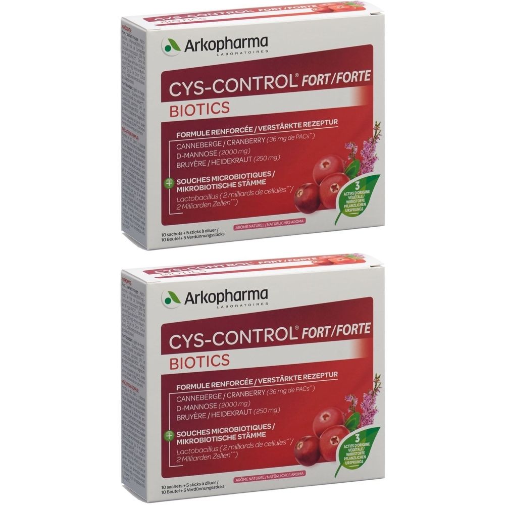 Cys-Control Forte Biotics Btl 15 Stk x2 2x15 St Beutel