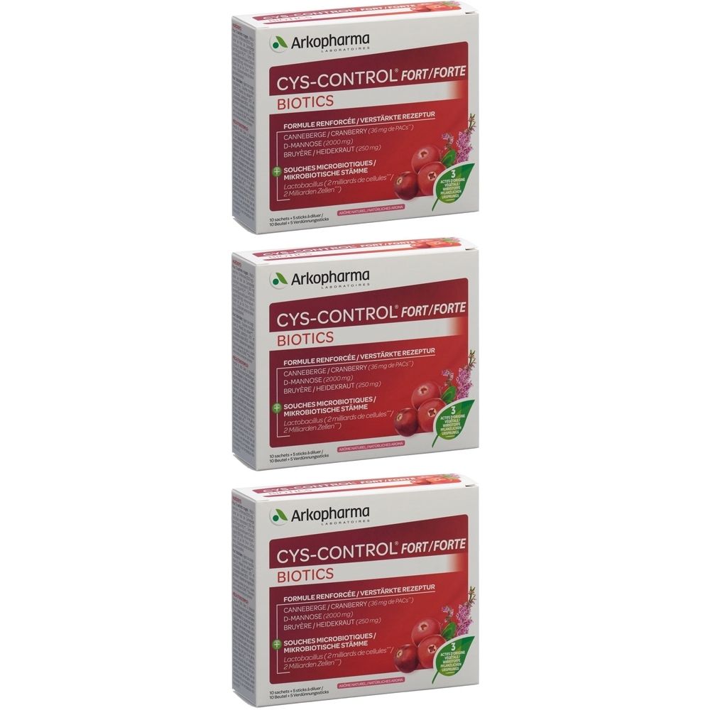 Cys-Control Forte Biotics Btl 15 Stk x3 3x15 St Beutel