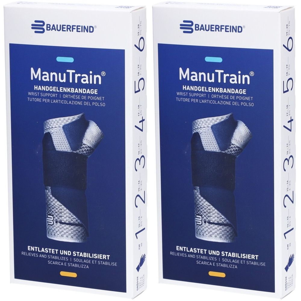 Manutrain Handgelenkorthese Größe 5 rechts Titan